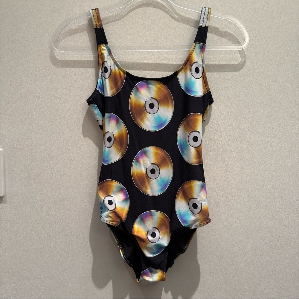 MOSCHINO for H&M Swimwear Jeremy Scott Discs Retro Size US Size 6